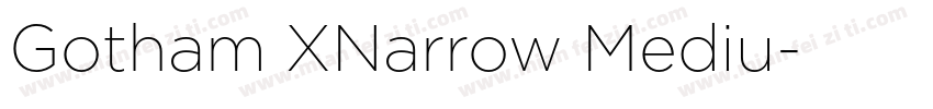 Gotham XNarrow Mediu字体转换